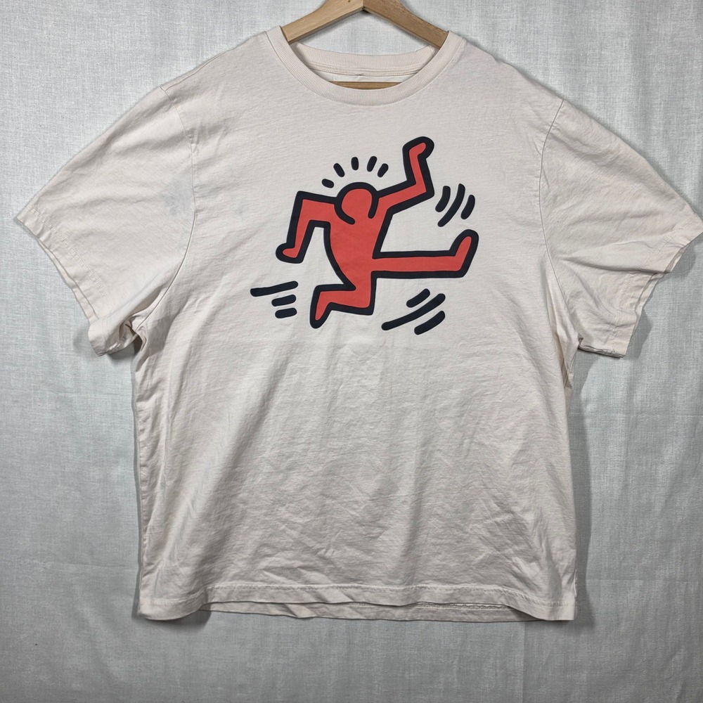Keith Haring Shirt Mens XXL Dancing Man Pop Art Graphic Tee